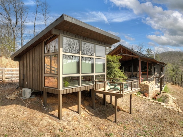 view of home's exterior featuring ac unit