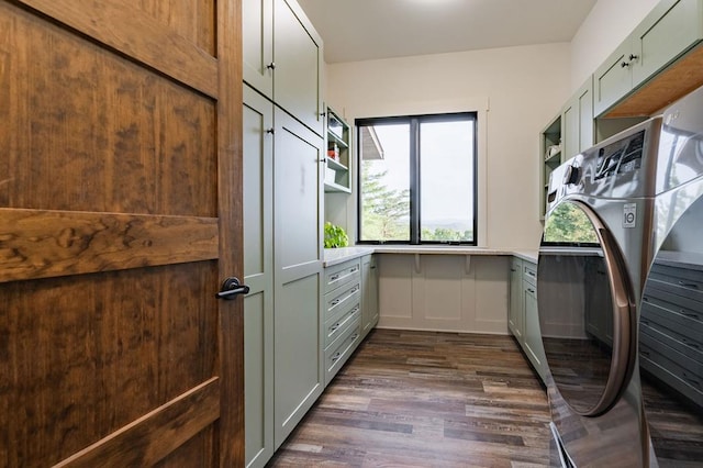 interior space featuring wood finished floors