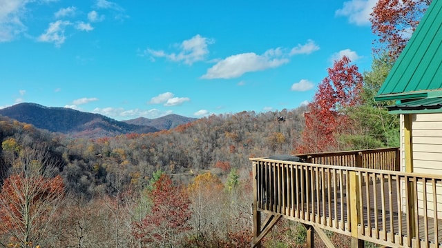 view of mountain feature