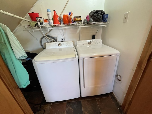 laundry area with washer and dryer