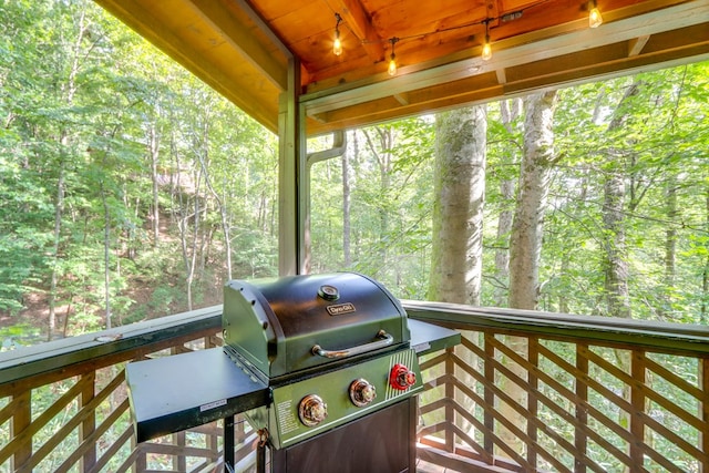 488 Joanne Sisson Rd, Blue Ridge, GA 30513 - wooden deck featuring a grill