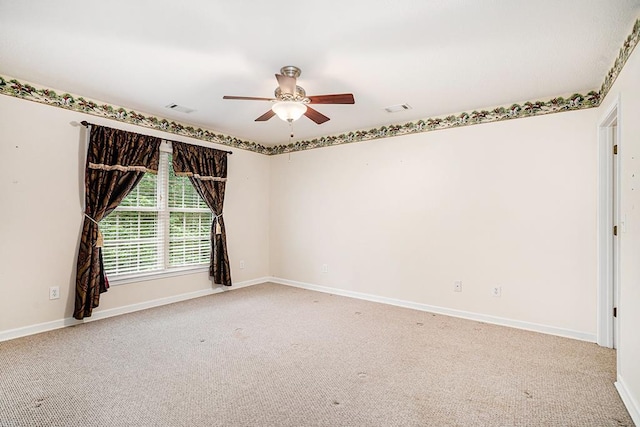 220 Oak Ridge Ln, Ellijay, GA 30536 - empty room featuring light carpet and a ceiling fan