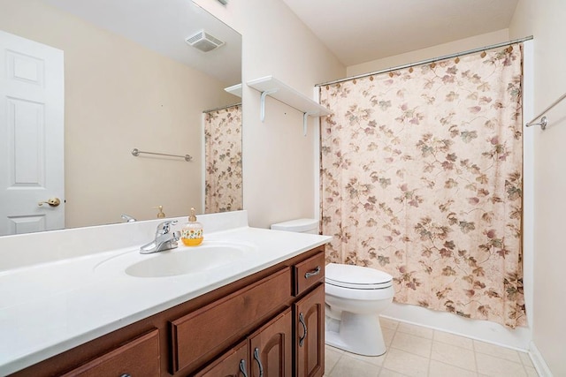 220 Oak Ridge Ln, Ellijay, GA 30536 - full bath with vanity and tile patterned flooring