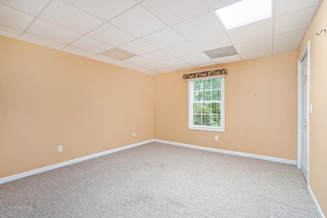 220 Oak Ridge Ln, Ellijay, GA 30536 - carpeted spare room with a paneled ceiling