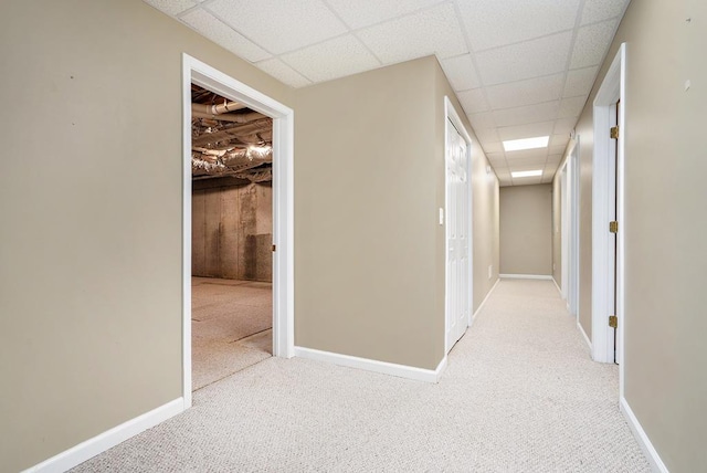 220 Oak Ridge Ln, Ellijay, GA 30536 - hallway featuring carpet flooring and a drop ceiling