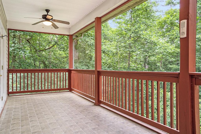 220 Oak Ridge Ln, Ellijay, GA 30536 - view of patio / terrace featuring ceiling fan