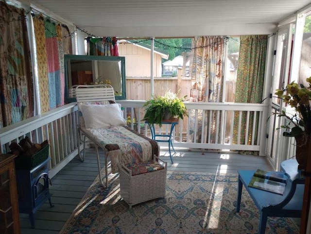 4334 River Bank Run, Hiawassee, GA 30546 - sunroom with wood-type flooring