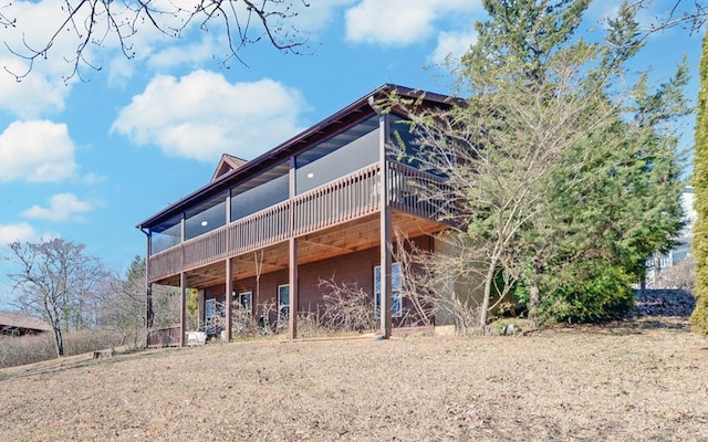 view of back of property