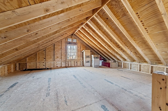 view of attic