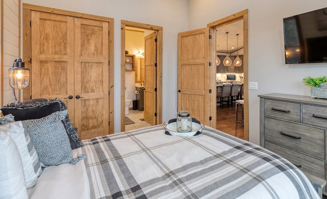 bedroom with ensuite bath