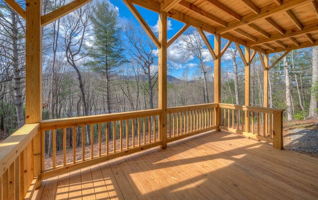 view of wooden terrace