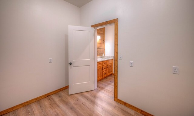 interior space featuring light wood-type flooring