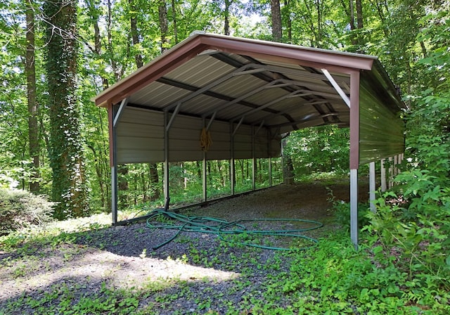 8300 Soapstone Creek Cir, Hiawassee, GA 30546 - view of car parking featuring a detached carport