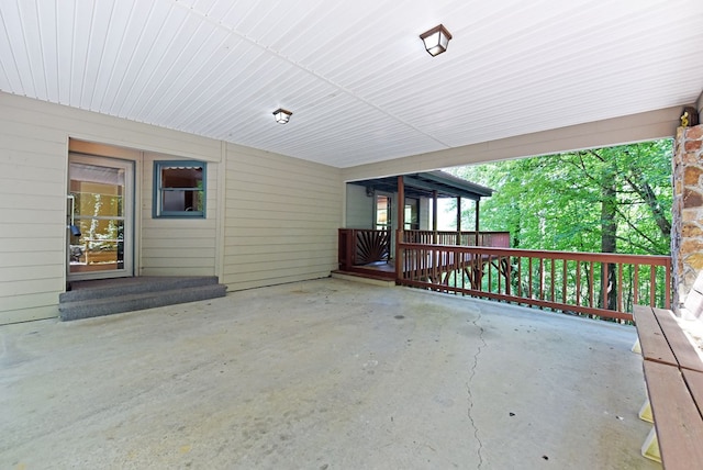 8300 Soapstone Creek Cir, Hiawassee, GA 30546 - view of patio / terrace with an attached carport