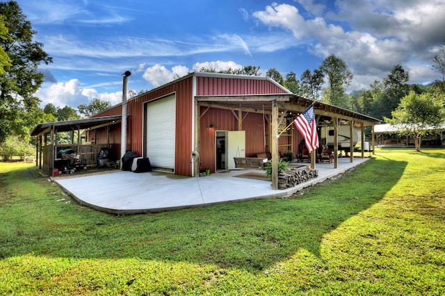 exterior space featuring a yard