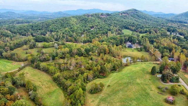 birds eye view of property with a water and mountain view