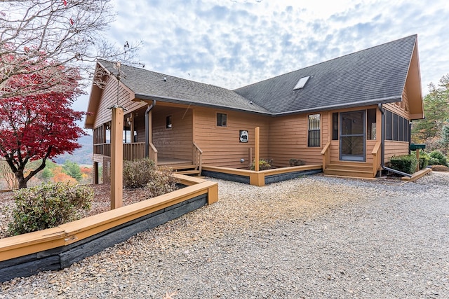 view of rear view of property