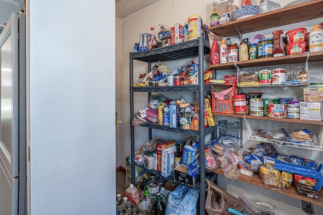 view of storage area