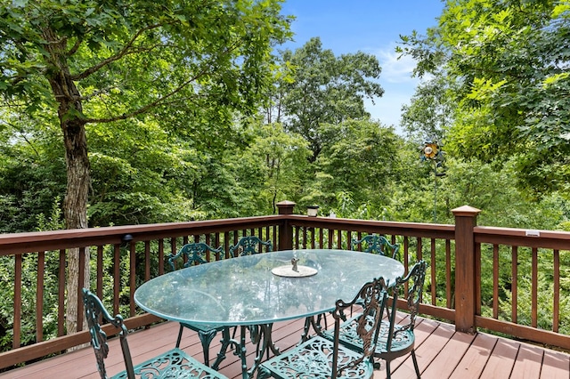 view of wooden terrace