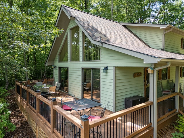 40 White Cloud Dr, Murphy, NC 28906 - deck with outdoor dining space