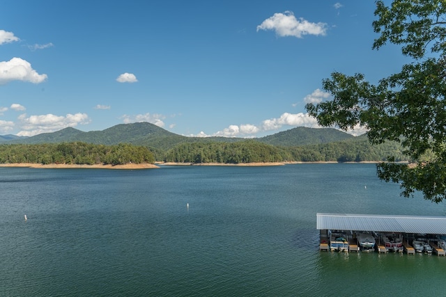 40 White Cloud Dr, Murphy, NC 28906 - water view featuring a mountain backdrop