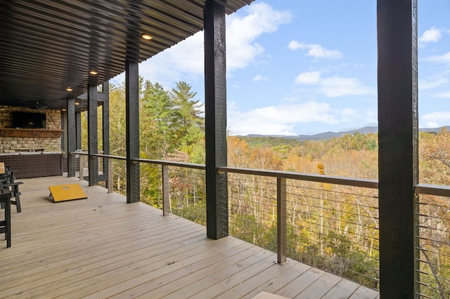 view of wooden terrace