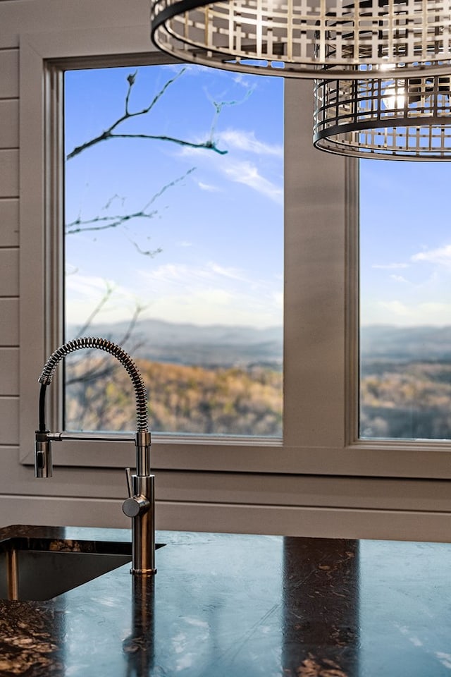 interior details with sink