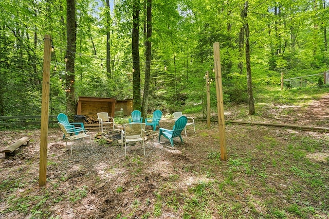 85 Clear Lake Ct, Ellijay, GA 30540 - view of yard featuring a wooded view
