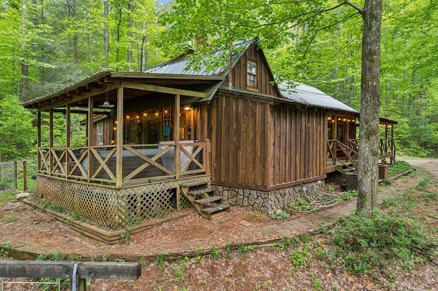 85 Clear Lake Ct, Ellijay, GA 30540 - view of outbuilding with a forest view