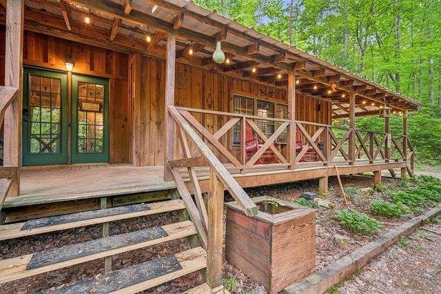 85 Clear Lake Ct, Ellijay, GA 30540 - view of exterior entry featuring board and batten siding