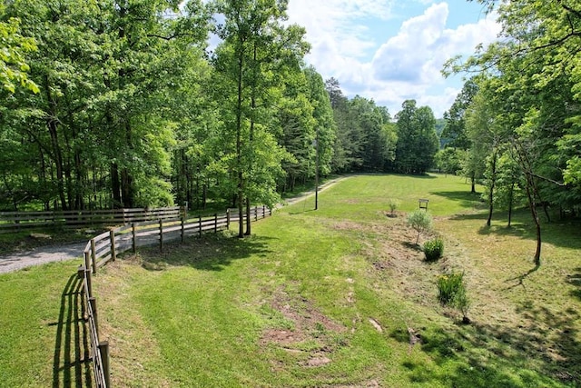 surrounding community featuring a yard