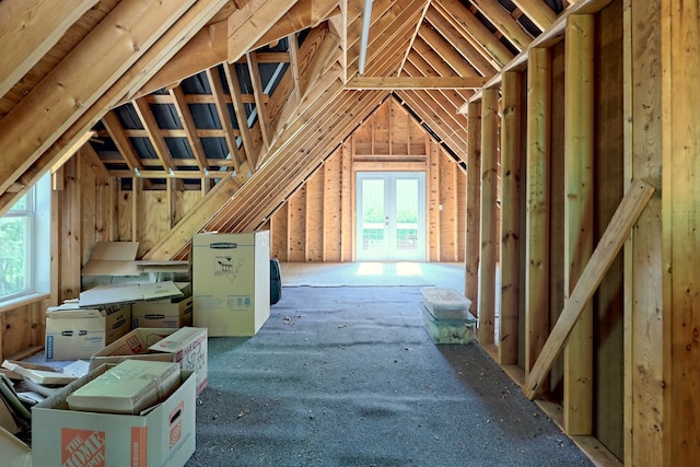 view of attic