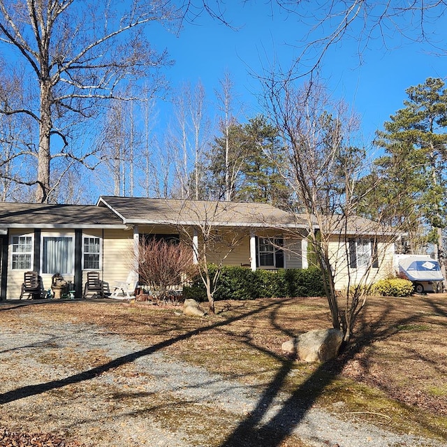 view of ranch-style home