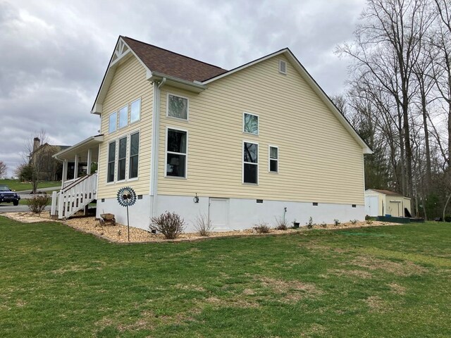24 Pauls Ct, Blairsville, GA 30512 - view of side of property featuring a yard