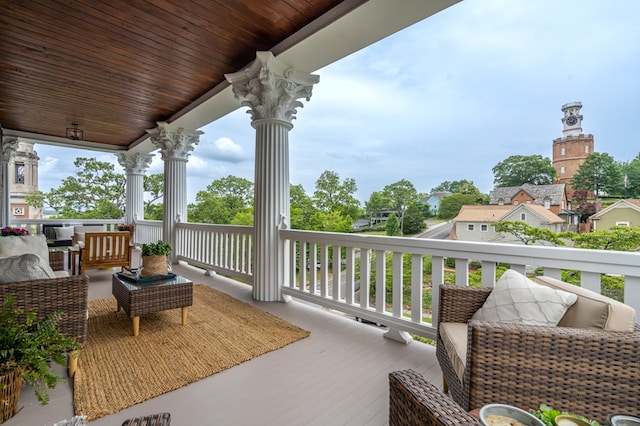 view of balcony