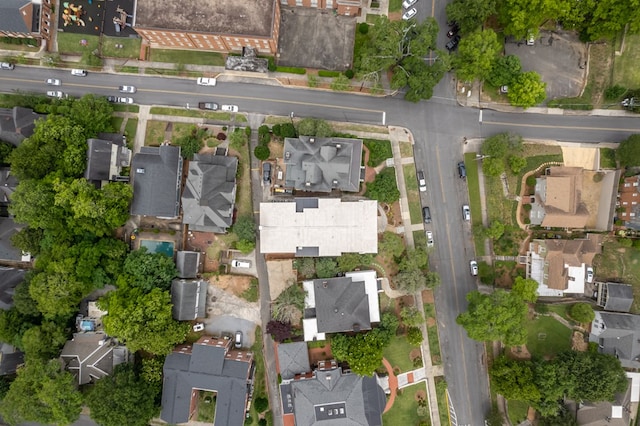 bird's eye view with a residential view