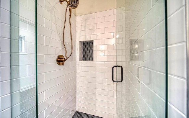 bathroom with walk in shower