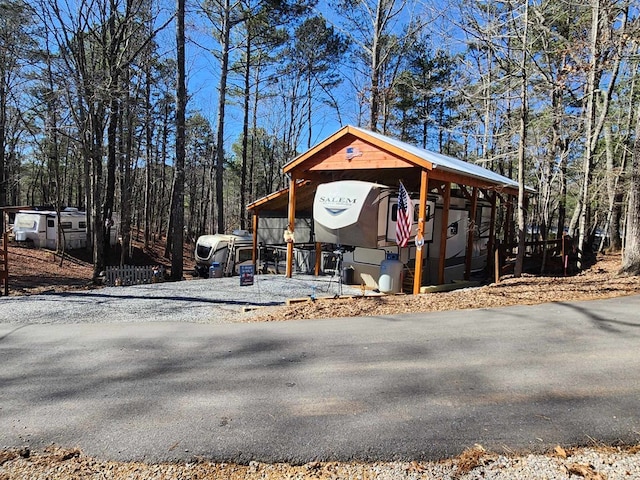 view of outdoor structure