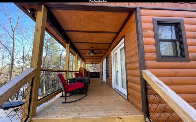 view of wooden terrace