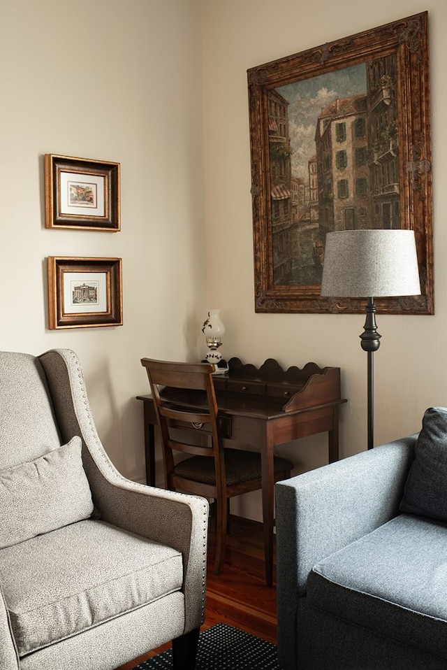 477 W First St, Blue Ridge, GA 30513 - living area featuring wood finished floors
