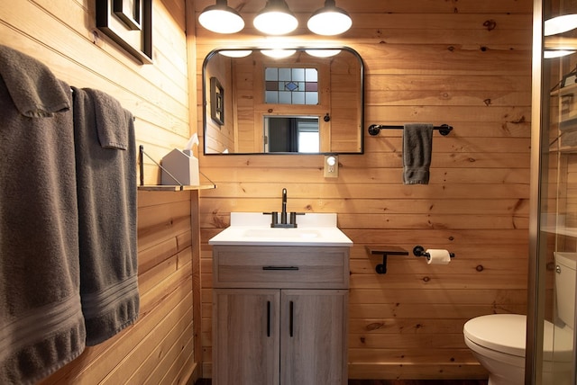 477 W First St, Blue Ridge, GA 30513 - bathroom with wood walls and vanity