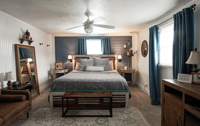 477 W First St, Blue Ridge, GA 30513 - bedroom with carpet flooring and ceiling fan