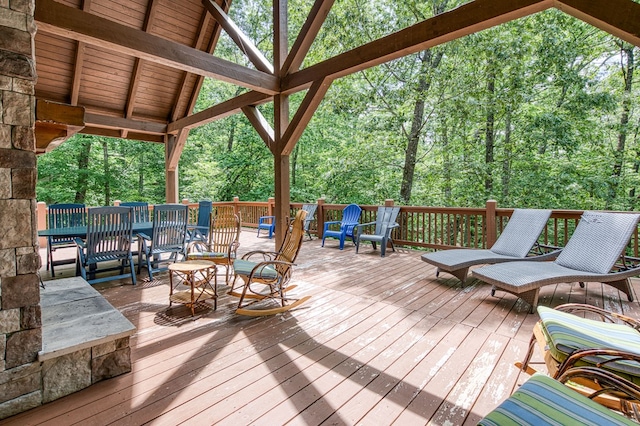 249 Whispering Pine Trl, Murphy, NC 28906 - view of wooden terrace