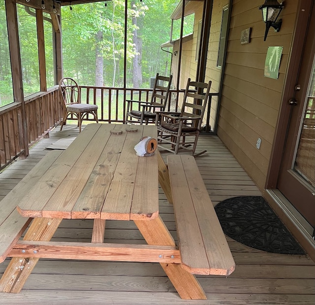 2425 Elizabeth Anne Ln, Young Harris, GA 30582 - view of wooden deck