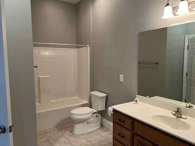 1647-8H Lakeview Dr, Young Harris, GA 30582 - full bathroom with vanity, tile patterned flooring, and toilet