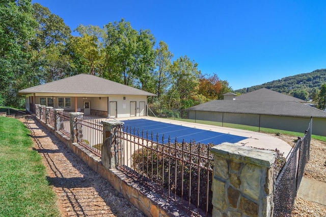 1647-8H Lakeview Dr, Young Harris, GA 30582 - view of swimming pool featuring fence