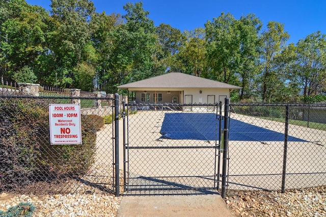 1647-8H Lakeview Dr, Young Harris, GA 30582 - view of pool featuring a gate and fence