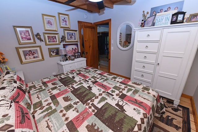 bedroom with baseboards