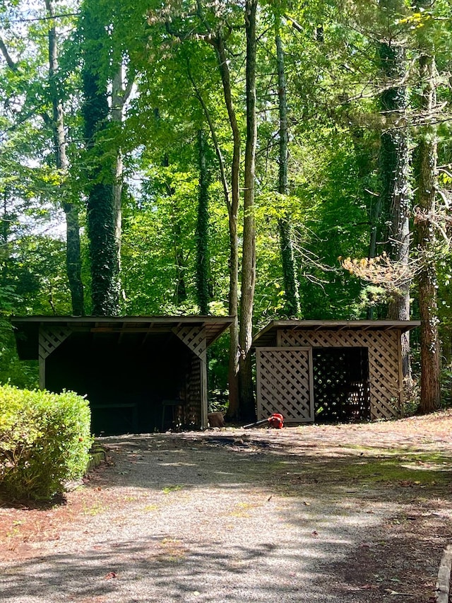 view of outbuilding