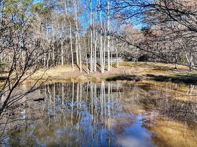view of local wilderness featuring a water view